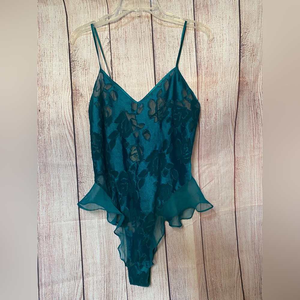Emerald Green Victorias Secret 90’s Teddy Small